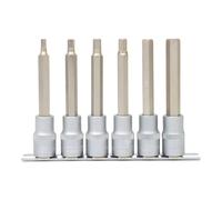 KS Tools 911.1336 Serie di Bussole per Viti a Esagono Incassato, Lunghe, 6 Pezzi, 5-12 mm, 1/2"