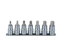 KS Tools Bussole per bit CHROMEplus a esagono incassato 1/2", 7pz. 5-14mm, corte Quantità:1