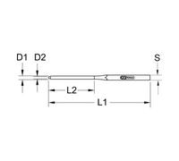 KS Tools 150.2150 Cacciaspine p.ceppo freni,Ø4mm