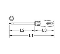 KS Tools Cacciavite ERGOTORQUEplus, TX Quantità:1