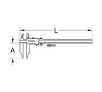 KS TOOLS 300.0563 Calibro a corsoio