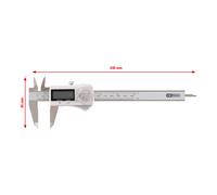 KS Tools Calibro digitale IP67 0-150mm, 240mm Quantità:1