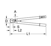 KS Tools Cesoie isolate per cavi Quantità:1