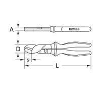 KS Tools Cesoie per cavi VDE ERGOTORQUE Quantità:1