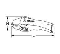 KS Tools Cesoie per tubi in plastica Ø0-32mm, 205mm Quantità:1