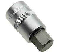 KS Tools - Chiave a brugola a esagono incassato da 16 mm (esagonale) per viti interne esagonali/inserti per chiave a bussola da 1/2" (12,5 mm), propulsione Cr-V (S2), lunghezza 55 mm