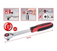 KS TOOLS Chiave A Cricchetto SlimPOWER 3/8" 72 Denti