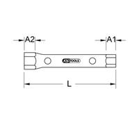 KS Tools Chiave a tubo CLASSIC, 8x9mm Quantità:1