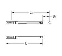 KS Tools Chiave dinamometrica industriale con inserto 9x12mm, 3-15 Nm Quantità:1