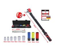 KS TOOLS Chiave Dinamometrica Precisione 1/2" ERGOTORQUE Set, 20-200Nm, 11 Pezzi