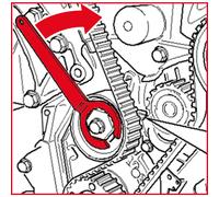KS TOOLS Chiave Rullo Tenditore 32, 0 MM Audi, Volkswagen, Motor-Instandsetzung