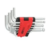 KS Tools Chiavi maschio esagonali con testa sferica piegate, 10pz., corte, 1,5-10mm Quantità:1