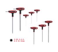KS Tools Chiavi maschio esagonali ERGOTORQUEplus piegate, a testa sferica, con impugnatura a T, 9pz. Quantità:1