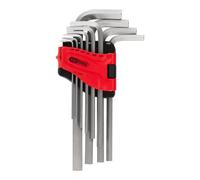 KS Tools Chiavi maschio esagonali piegate, in supporto pieghevole, 10pz., 1/16"-3/8" Quantità:1