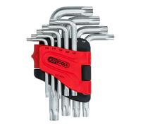 KS Tools Chiavi maschio piegate Torx con foro, corte, 9pz.TB10-TB50 Quantità:1