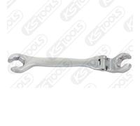 KS TOOLS Chromeplus Aperto Chiave ad Anello Doppia Con Giunto, 17mm 518.0387