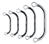 KS TOOLS CHROMEplus Set Di Chiavi A Cricchetto E Blocco, 5 Pezzi