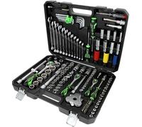 KS Tools COMPETITION 512.0132 - Set di chiavi a bussola, 132 pezzi, 1/4" + 3/8" + 1/2"