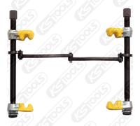 KS Tools 670.0031 Dispositivo di Compressione con Morsetto di Sicurezza e Bracci Plastificati, 240 mm