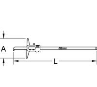 KS Tools Digital-Tiefenmessschieber 0-500mm, 580mm (300.0549)