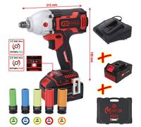 KS Tools Emonster 1/2“ Brushless-Akku-Schlag-Schrauber-Satz,9-tlg,690NM