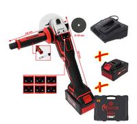 KS Tools Emonster Brushless-Akku-Winkelschleifer-Satz, 4-tlg. Smerigliatrice