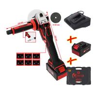 KS Tools Emonster Brushless-Akku-Winkelschleifer-Satz, 4-tlg. Smerigliatrice