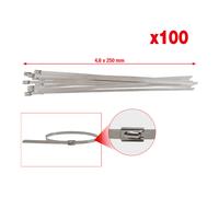KS Tools Fascetta in acciaio inox con chiusura a sfera, 4,6x250mm Quantità:100