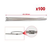 KS Tools Fascetta serracavi in acciaio legato con chiusura sferica, 4,6x350mm Quantità:100