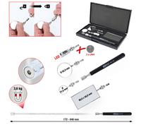 KS Tools Flessibile Inspektions-Spiegel-Satz, 5-tlg, Di Teleskopfunktion, Magnet