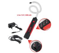 KS TOOLS Flessibile Lampada Ispezione 6 Watt + 1 LED Testa Lampada da Lavoro