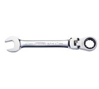 KS Tools Chiave combinata a cricchetto articolato GEARplus 503.4810, snodabile bloccabile 10 mm