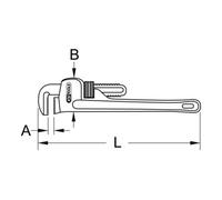 KS Tools 114.0008 Giratubi Manovrabile con Una Sola Mano, 3/4"