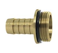 KS Tools - Giunto a vite per tubo flessibile 1/3, G 3/4 x 13 mm, con anello NBR O, con fascia in ottone lucido