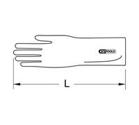 KS Tools Guanto isolato da elettricista, bianco Quantità:1