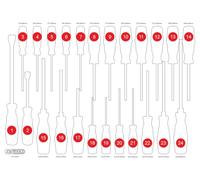 KS TOOLS Inserto in schiuma espansa, cassetta d'assortimento 811.0024-97