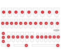 KS TOOLS Inserto in schiuma espansa, cassetta d'assortimento 811.0039-97