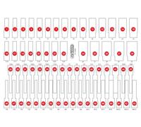 KS TOOLS Inserto in schiuma espansa, cassetta d'assortimento 811.0063-97