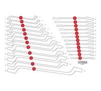 KS TOOLS Inserto in schiuma espansa, cassetta d'assortimento 811.1024-97
