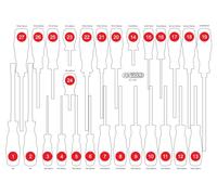 KS TOOLS Inserto in schiuma espansa, cassetta d'assortimento 811.1027-97