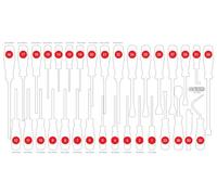 KS TOOLS Inserto in schiuma espansa, cassetta d'assortimento 813.0033-97