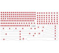 KS TOOLS Inserto in schiuma espansa, cassetta d'assortimento 813.0213-97