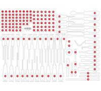 KS TOOLS Inserto in schiuma espansa, cassetta d'assortimento 821.0142-97