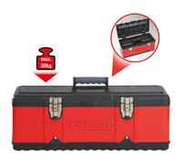 KS TOOLS Kunststoff-Stahlblech-Werkzeugkiste, 395x180x170 Borsa Valigia