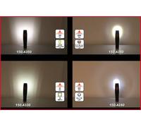 KS Tools Ledmax Super Bright Led-Akku-Arbeitslampe, 3 + 1W (150.4340)