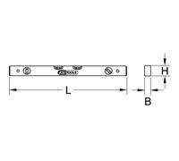 KS Tools Livella in profilato di alluminio, 800mm, regolazione fine Quantità:1