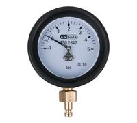 KS Tools Manometro 1,0-5,0bar incl. nipplo di connessione e cappuccio di protezione Quantità:1