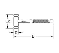 KS Tools Martello BRONZEplus da macchinista, forma americana Quantità:1