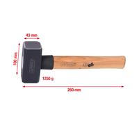 KS Tools Mazza con manico in frassino, 1250g Quantità:1