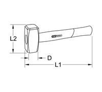 KS Tools 142.5100 Mazzetta, 1000G